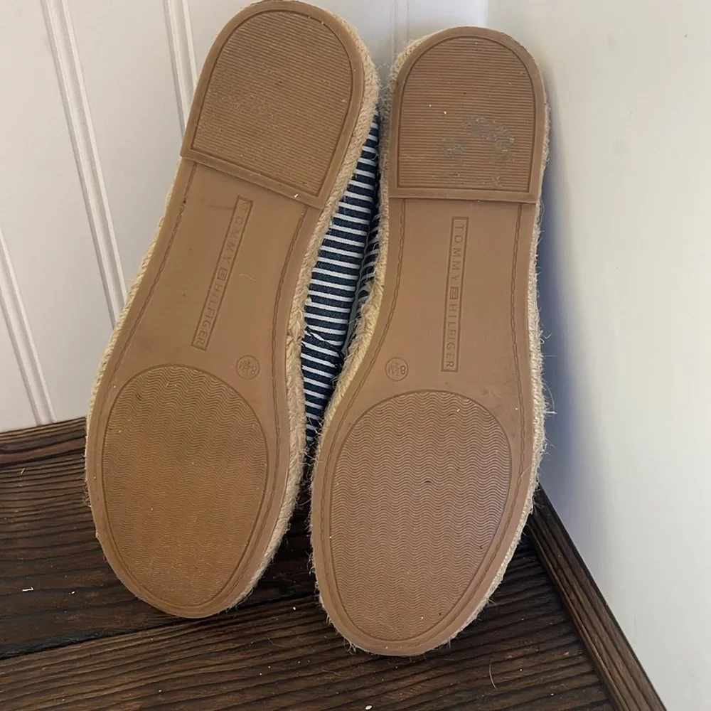 Tommy Hilfiger Navy and White Espadrilles